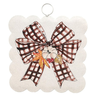 Scallop Festive Checked Bow Mini Gallery
