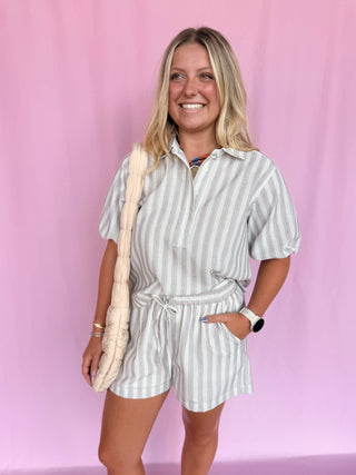 Stripe Shore Short