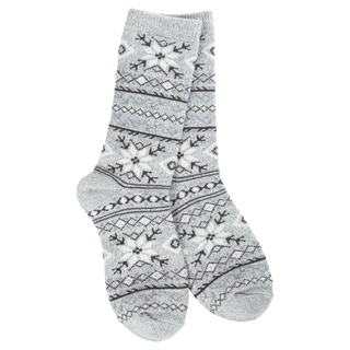 Fair Isle Grey Socks