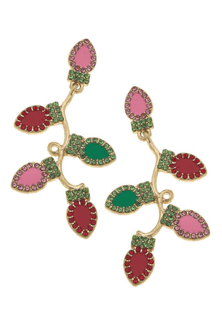 Festive Christmas Lights Earring