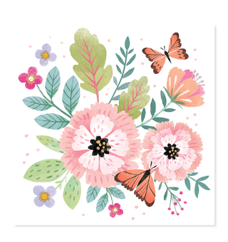 Floral Envelope Card