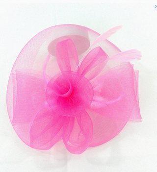 Flower And Feather Facinator P