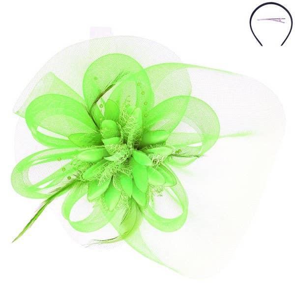Flower With Lace Fascinator Li