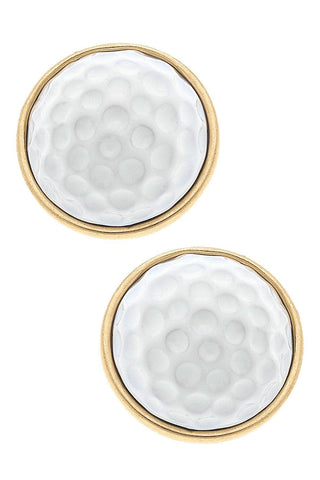 Flynn Golf Ball Stud Earrings