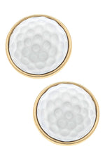 Flynn Golf Ball Stud Earrings