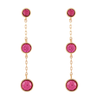 Fuchsia Linear Earring