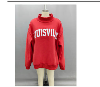 Louisville Reversible Mock Neck Sweatshirt
