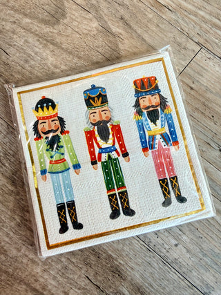 Three Nutcracker Xmas Napkins