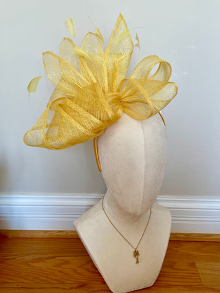 Yellow Homestrech Honey Fascinator