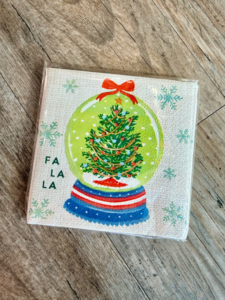 Snow Globe Xmas Napkins