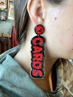 Go Cards Beaded Earring