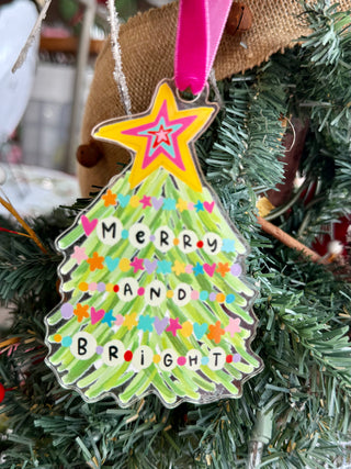 Merry & Bright Friendship Acrylic Ornament