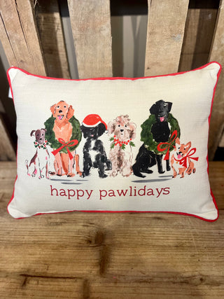Happy Pawlidays Painted Dogs