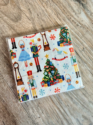 Nutcracker Print Xmas Napkins