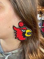 Cardinal Beaded Earring