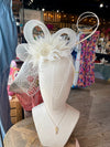 White Loop and Quil Fascinator