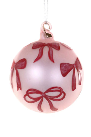 Bow Bauble-Pink Ornament