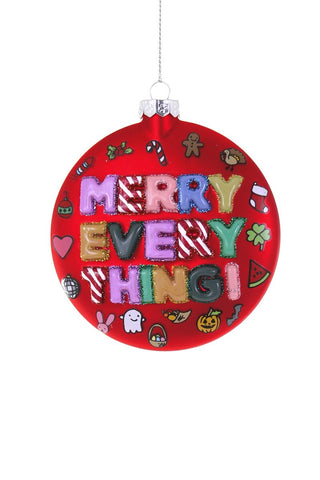 Merry Everything Red Ornament