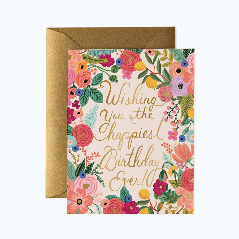 Garden Party Birthday Card