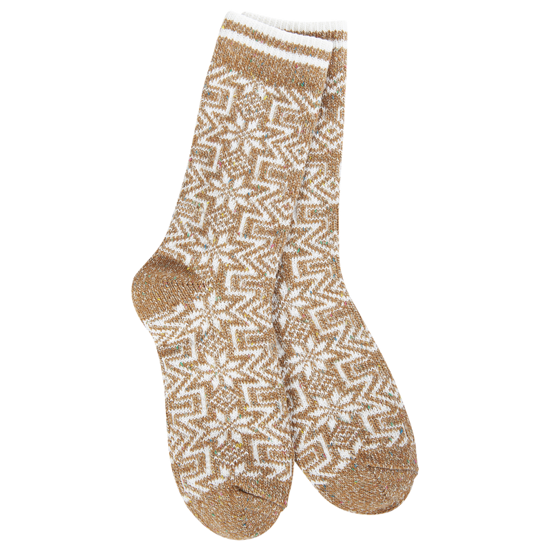 Geo Gingerbread Socks