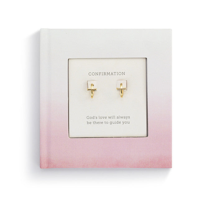 Girl Confirmation Book and Earring Set