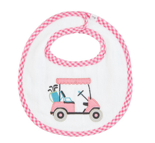 Girl Golf Cart Applique Bib