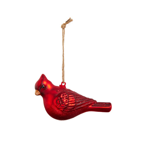 Glitted Cardinal Ornament