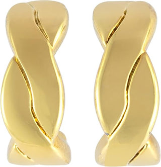 Gold Braided Hoop
