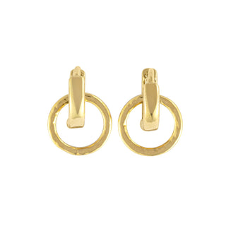 Gold Interlocking Huggie