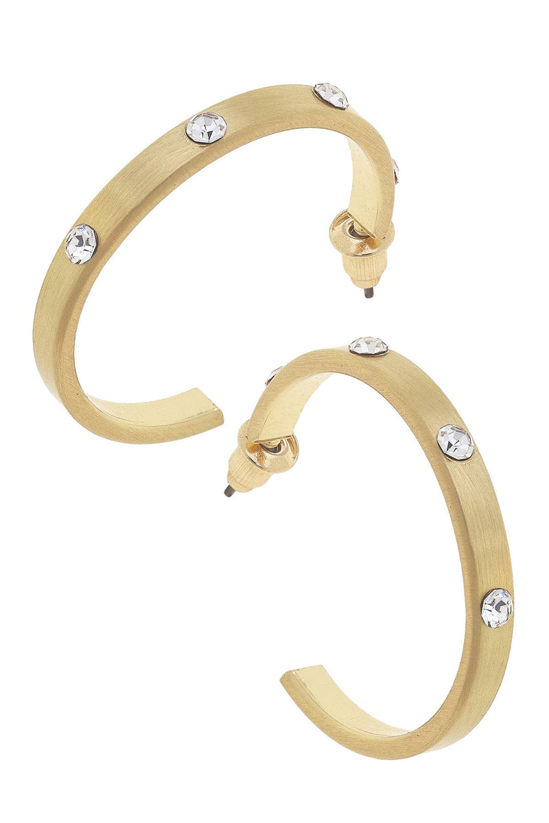 Gold Lorraine Rhinestone Hoop