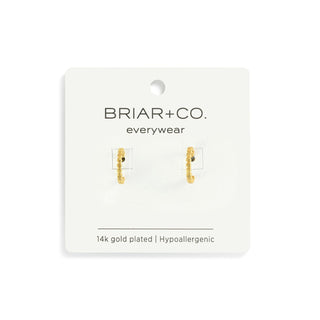 Gold Beaded Hoop