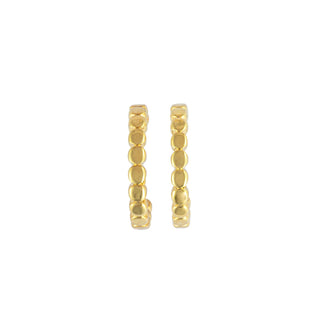 Gold Beaded Hoop