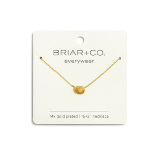 Gold Sunburst Necklace 16in