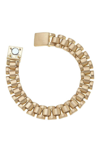 Gold Watchband Bracelet