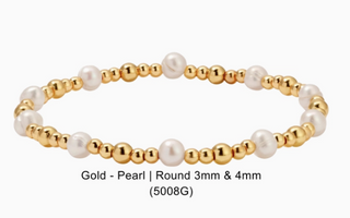 Gold and pearl bracelet 