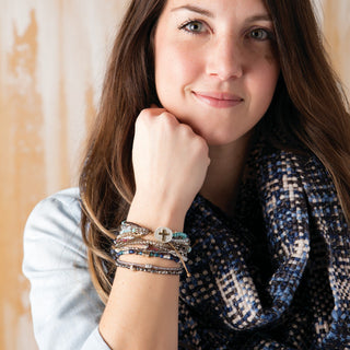 Grey Journey Prayer Bracelet