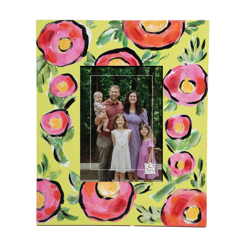 Green Floral Frame