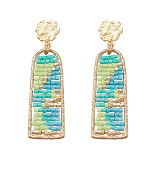Green Arc Earring