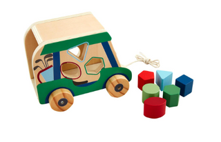 Green Golf Cart Shape Sorter