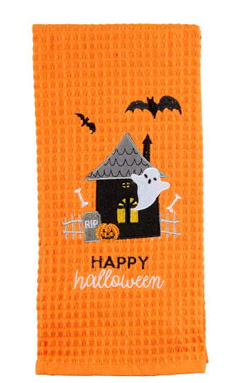 Happy Halloween Waffle Towel