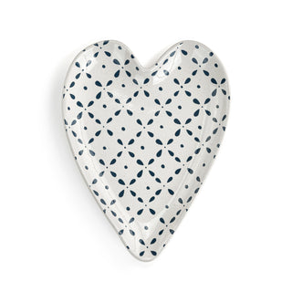 Heart Shaped Spoon Rest Blue Mosaic