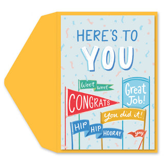 Heres to You Greeting Card