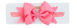 Hot Pink Bow Baby Headband