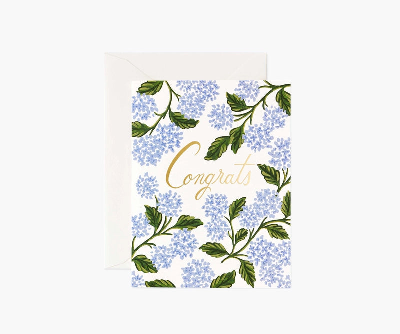 Hydrangea Congrats Card