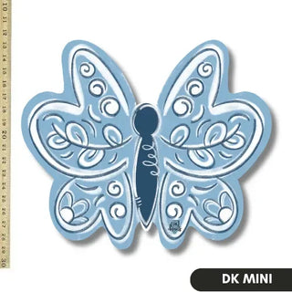 Blue Butterfly Door Hanger Attachment
