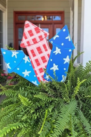 Fireworks Plastic Garden Stake