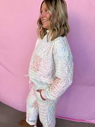 Printed Comfort Mock Neck