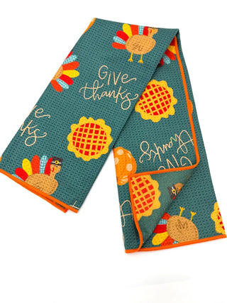 Give Thanks MicroFiber Tea Towel