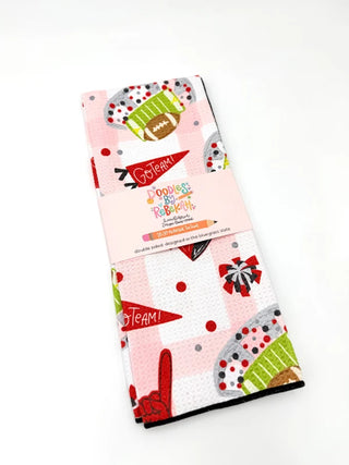 Red & White Gameday Microfiber Tea Towel