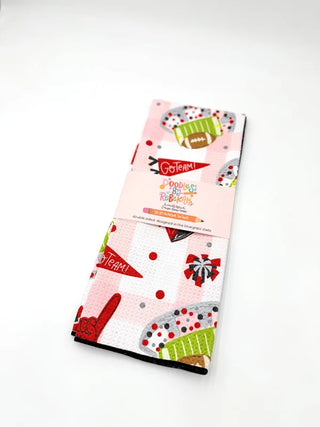Red & White Gameday Microfiber Tea Towel